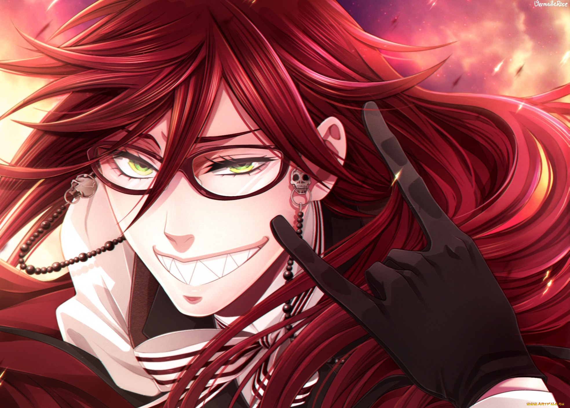 , kuroshitsuji, grell, sutcliff